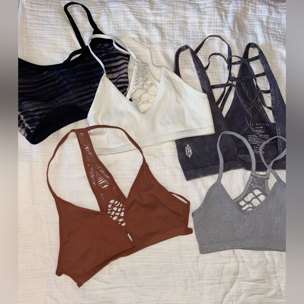 BUNDLE/LOT Free People NWOT Bra bundle all sz XS/S